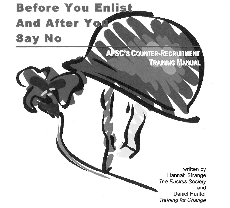 Before You Enlist American Friends Service Committee